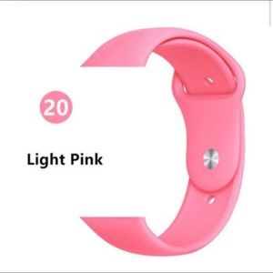 NEW Pink Sport Silicone Band For Apple Watch